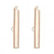 Slide end tubes 35mm - Rose gold